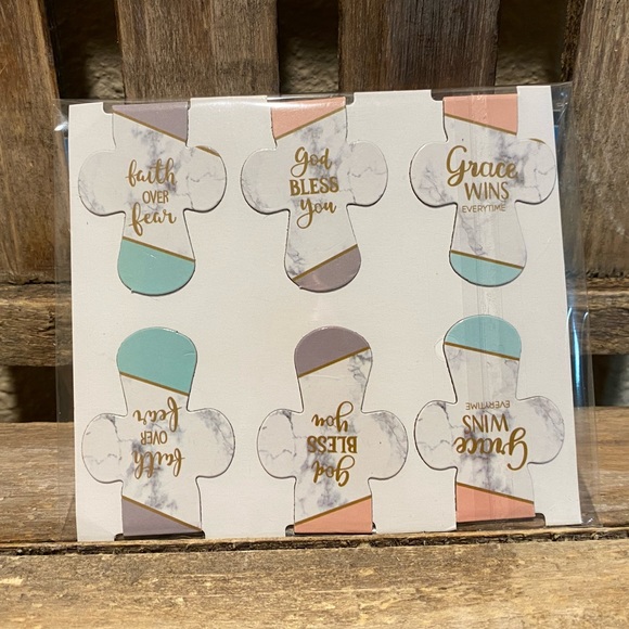 Religious Bookmarks Set Of 6, Cross Shaped Bookmarks, Inspirational Bookmarks - Picture 5 of 11